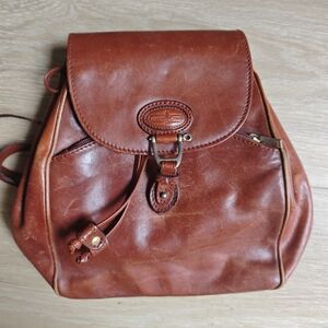 Vintage Gianni Conti classical Leather Backpack